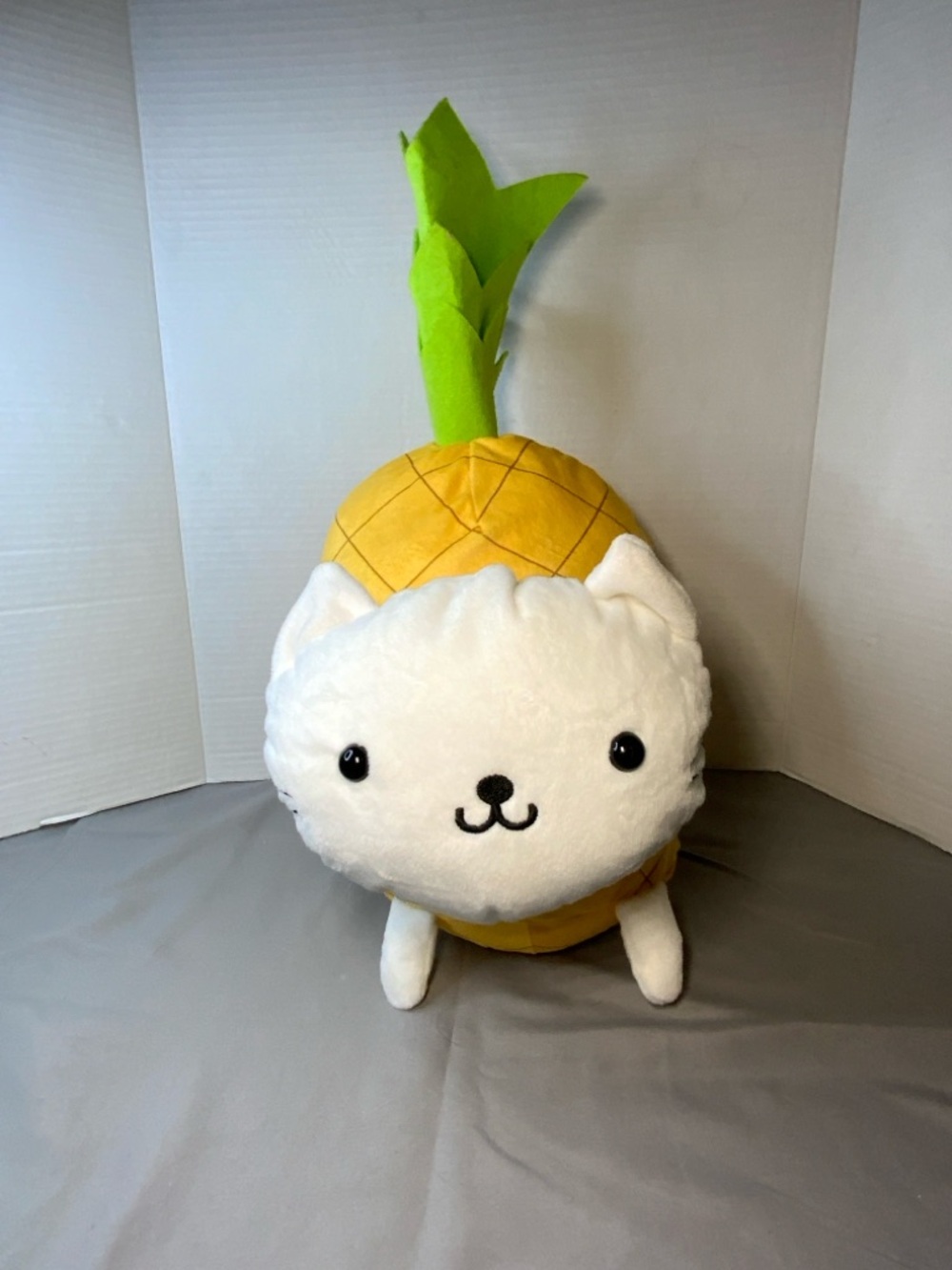 Nyan Nyan Nyanko Pineapple Cat Plush Toy San-X Brand NWT 18”